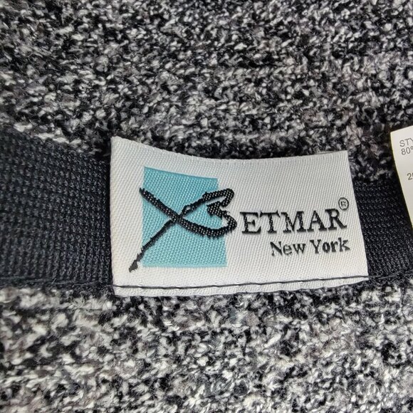 Vintage Betmar New York Cloche Hat Black Gray 21 In Inner Circumference Classic - Picture 4 of 5